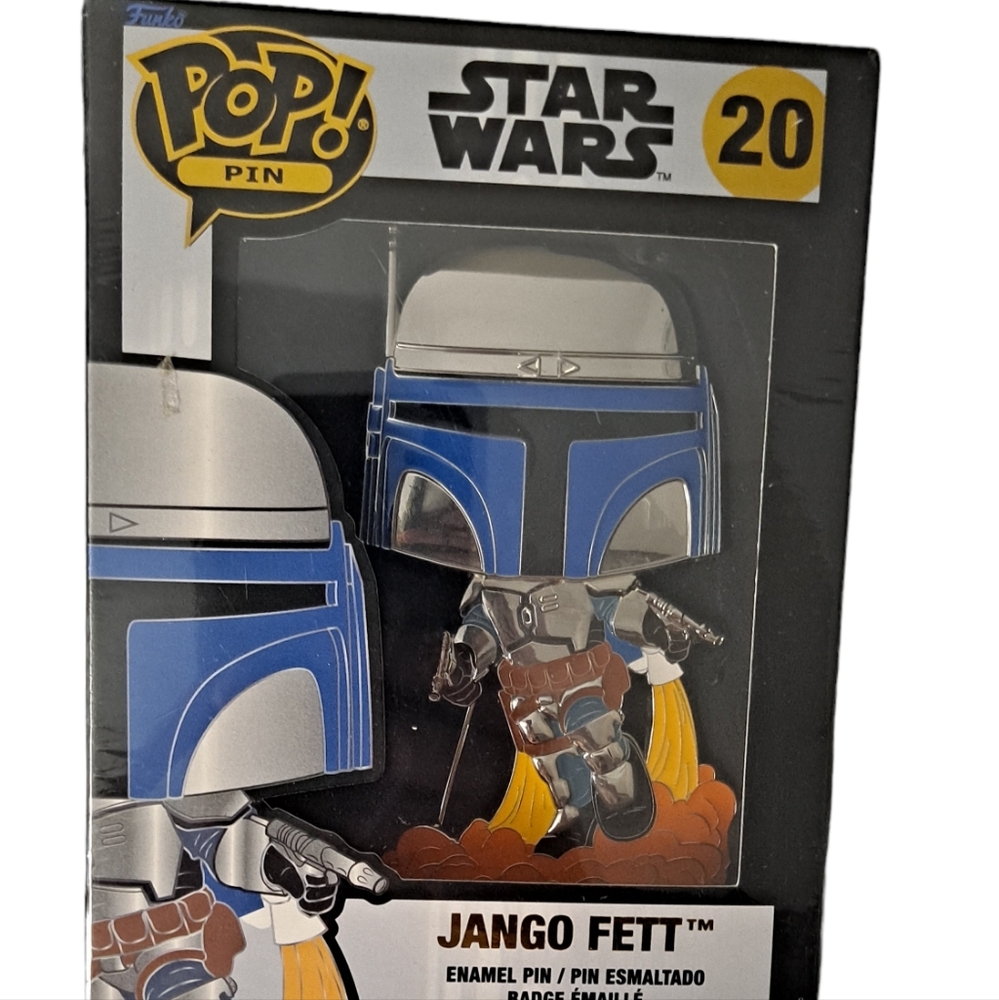 New Funko POP! Pin: Star Wars - Jango Fett #20 - Enamel Pin ** Factory Sealed **